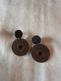 black circles earring
